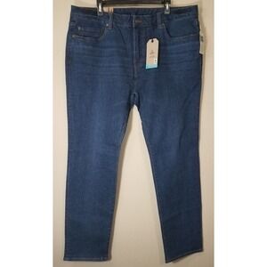 Prana Hillgard Slim Jeans Men 40x32 Tapered Denim Organic Medium Ozone Wash NEW